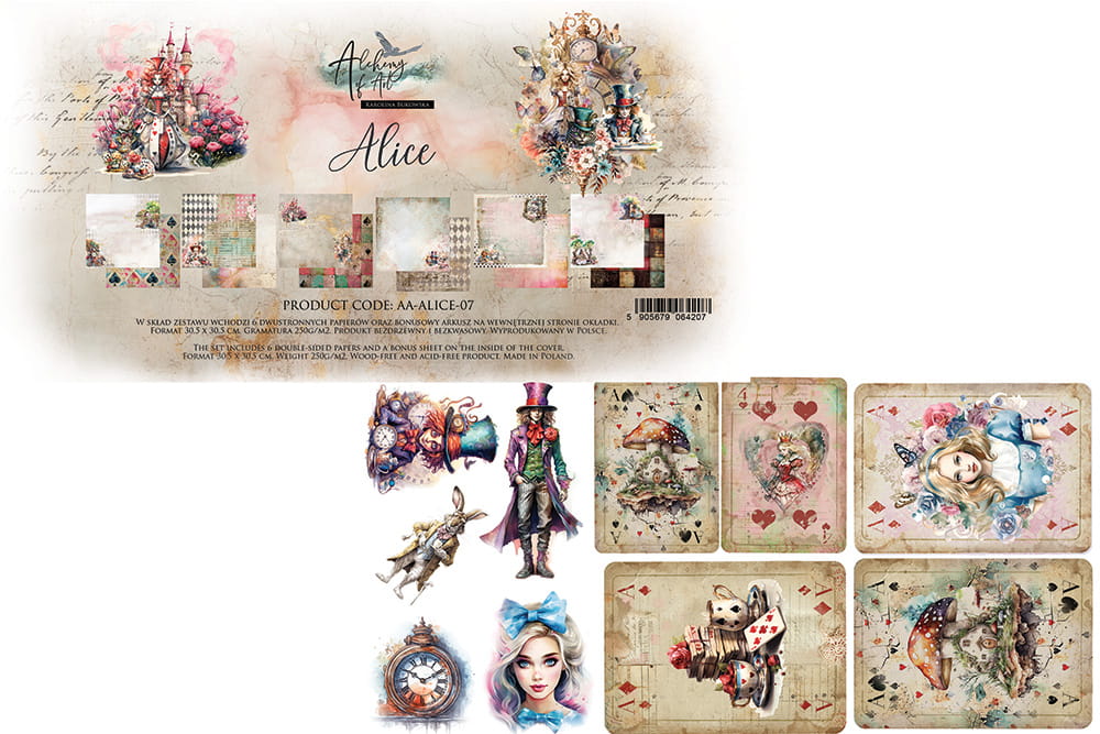 Alice 12x12 Paper Collection