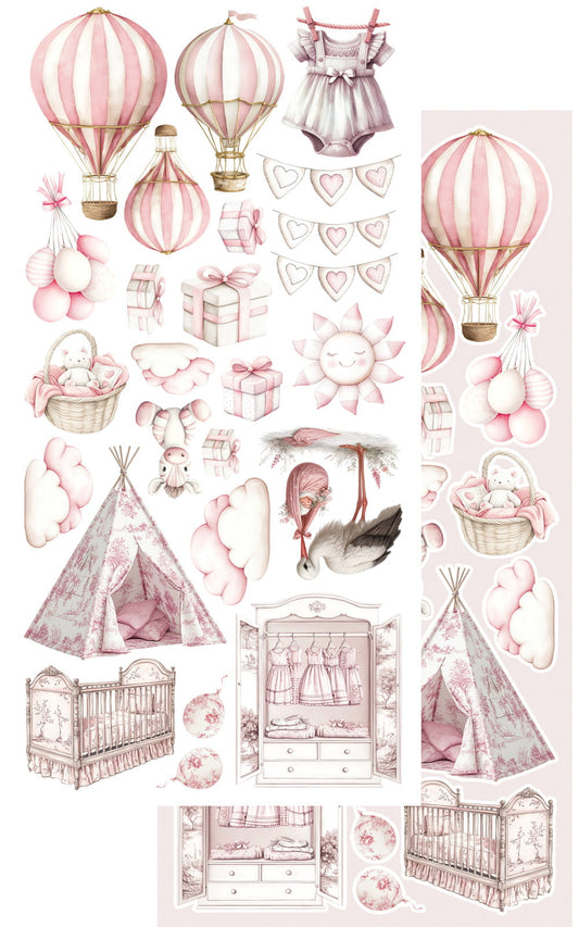 The Baby GIRL 6X12 Cut-A-Part Sheets