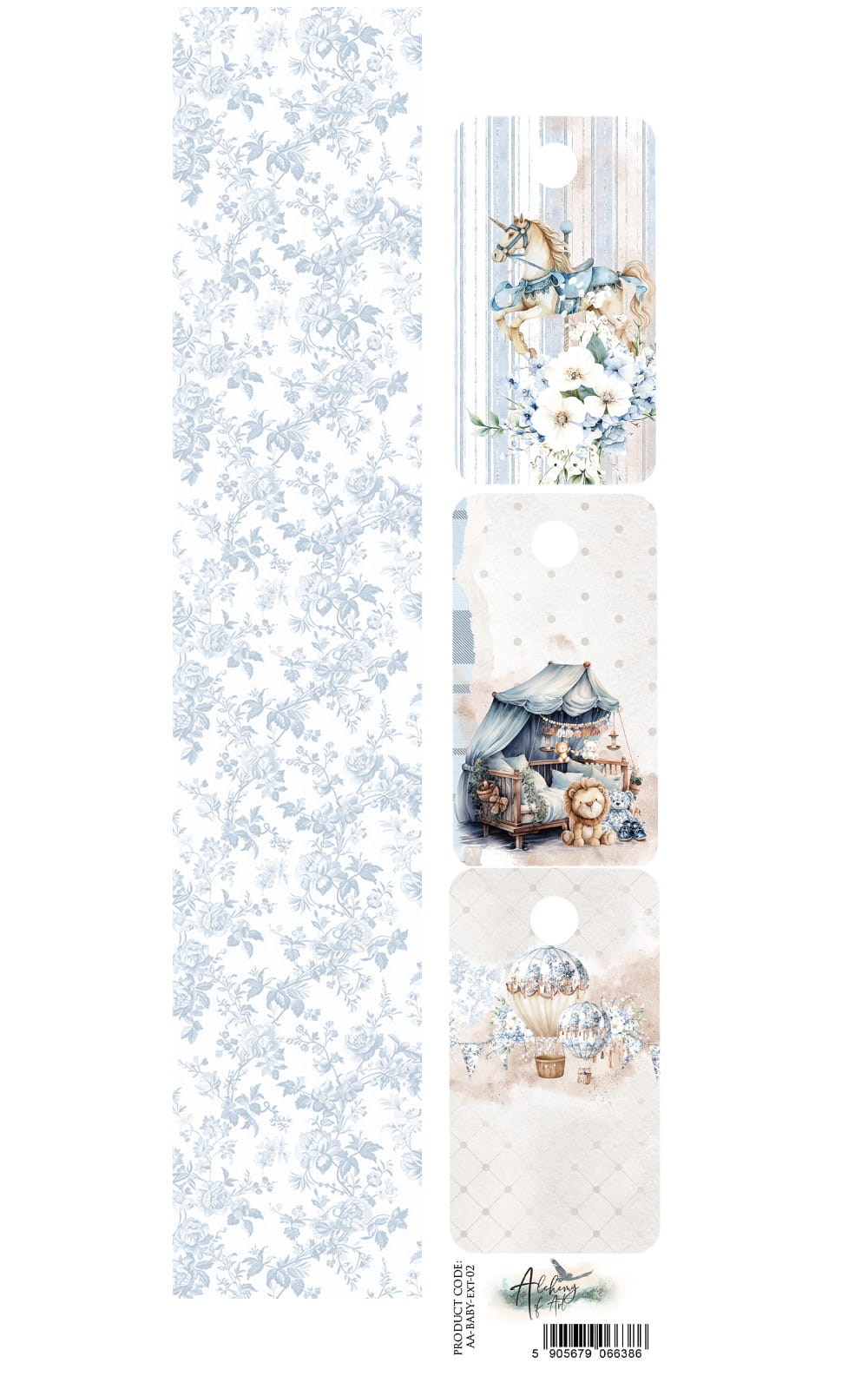 The Baby BOY Scrapbooking Accessory Set 2x12