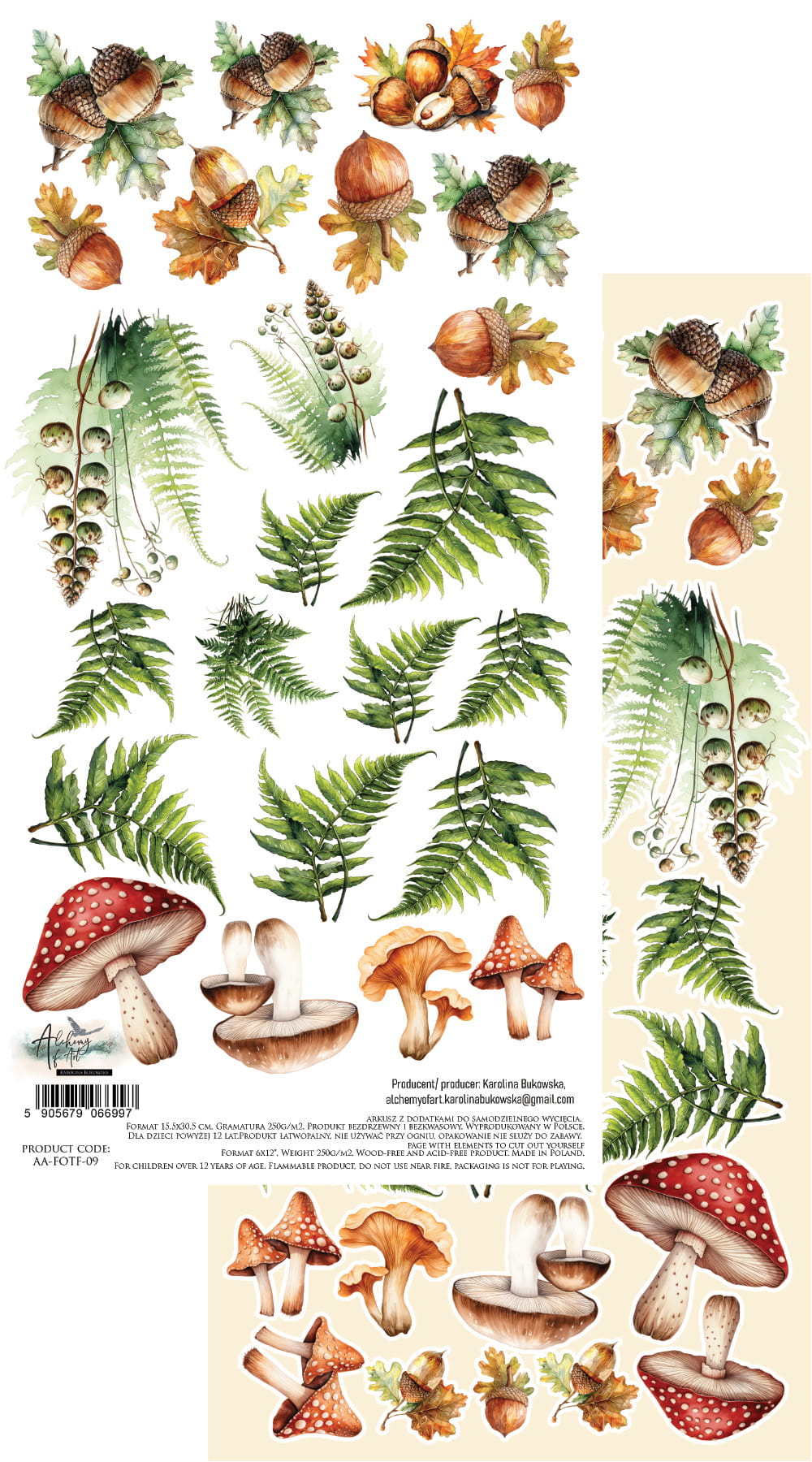 Friends of the Forest 6x12 Cut-A-Part Sheet