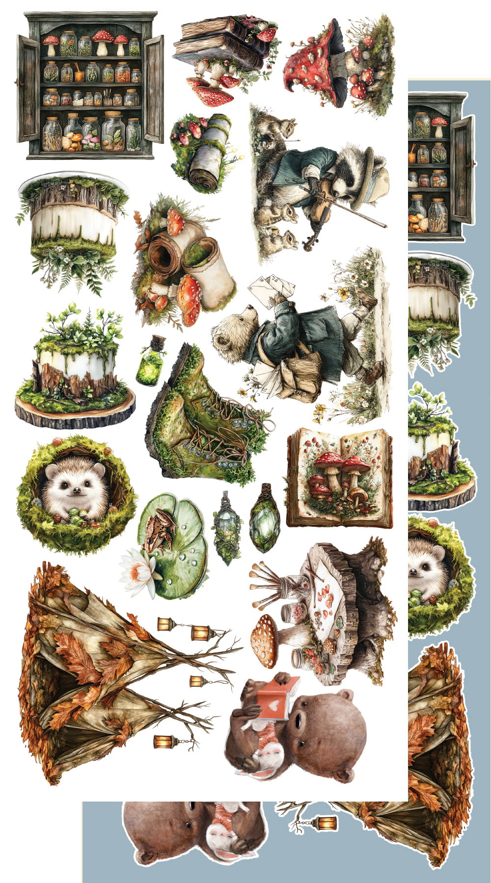 Friends of the Forest 6x12 Cut-A-Part Sheets