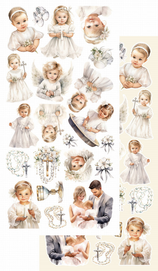 Heartbeat - Christening 6x12 Cut-A-Part Sheets