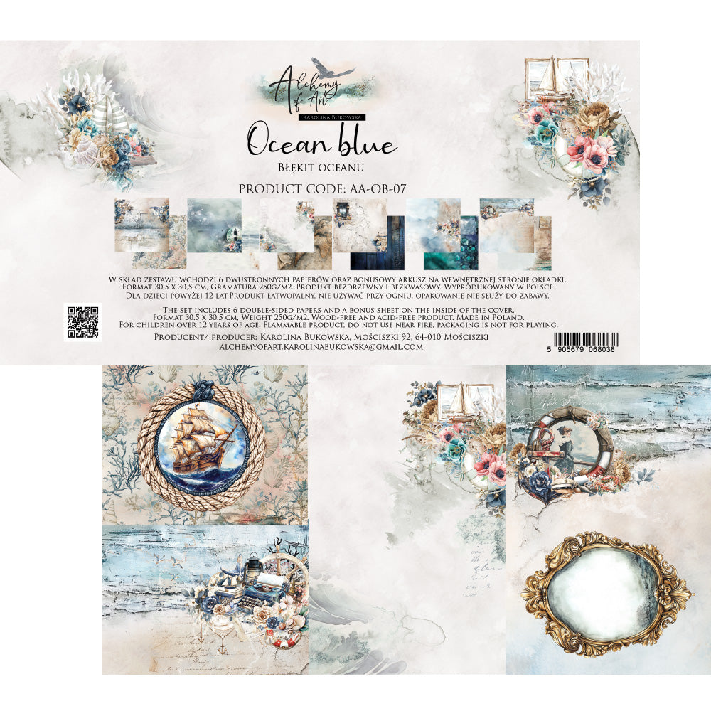 Ocean Blue 12x12'' Paper Set