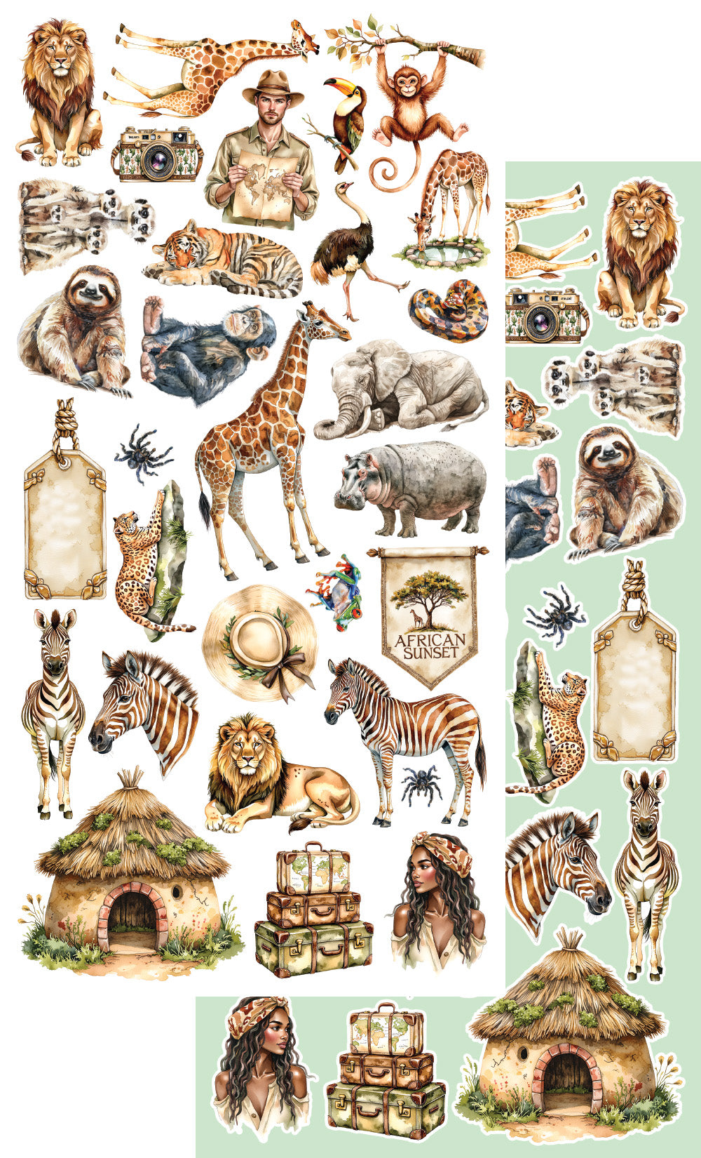 Wild adventures Scrapbooking Add-on Set 6X12