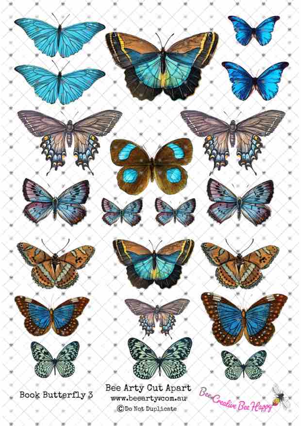 A4 Cut Apart - Assorted - Butterfly 3