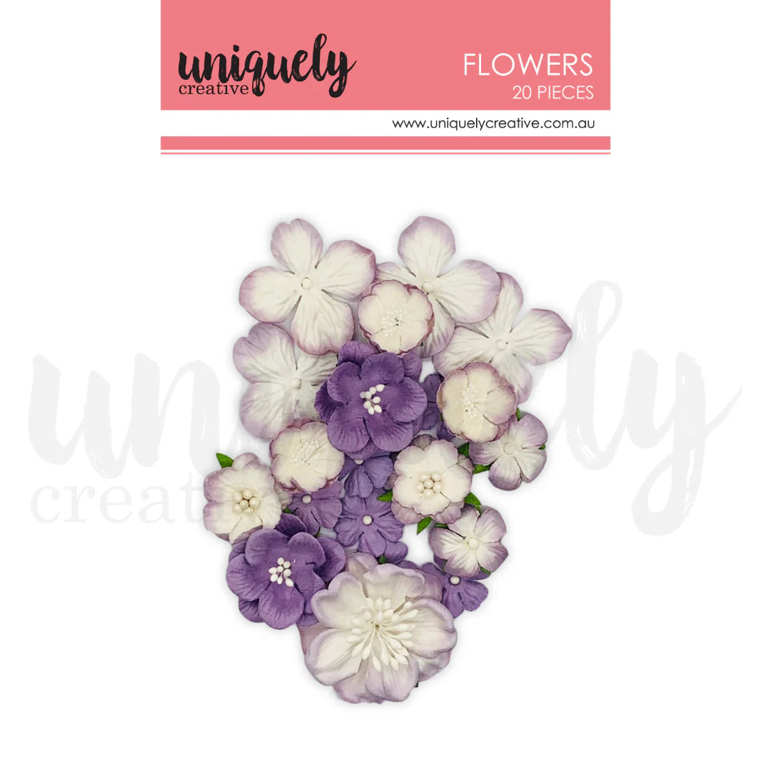 Dusty Purple Flowers