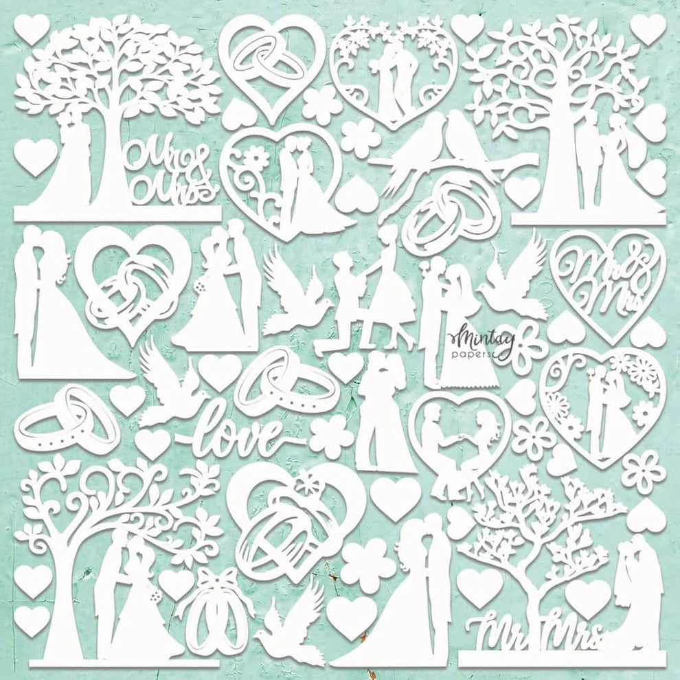 Chipboard - Wedding