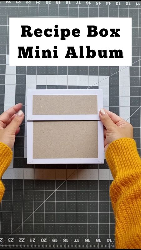 Recipe Box Mini Album - Blank Base Mini Album - White