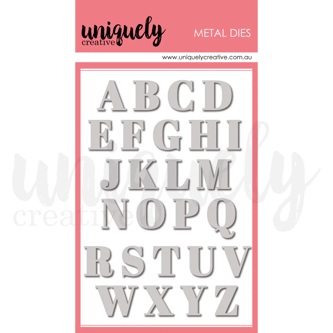 Serif Uppercase Alpha Die