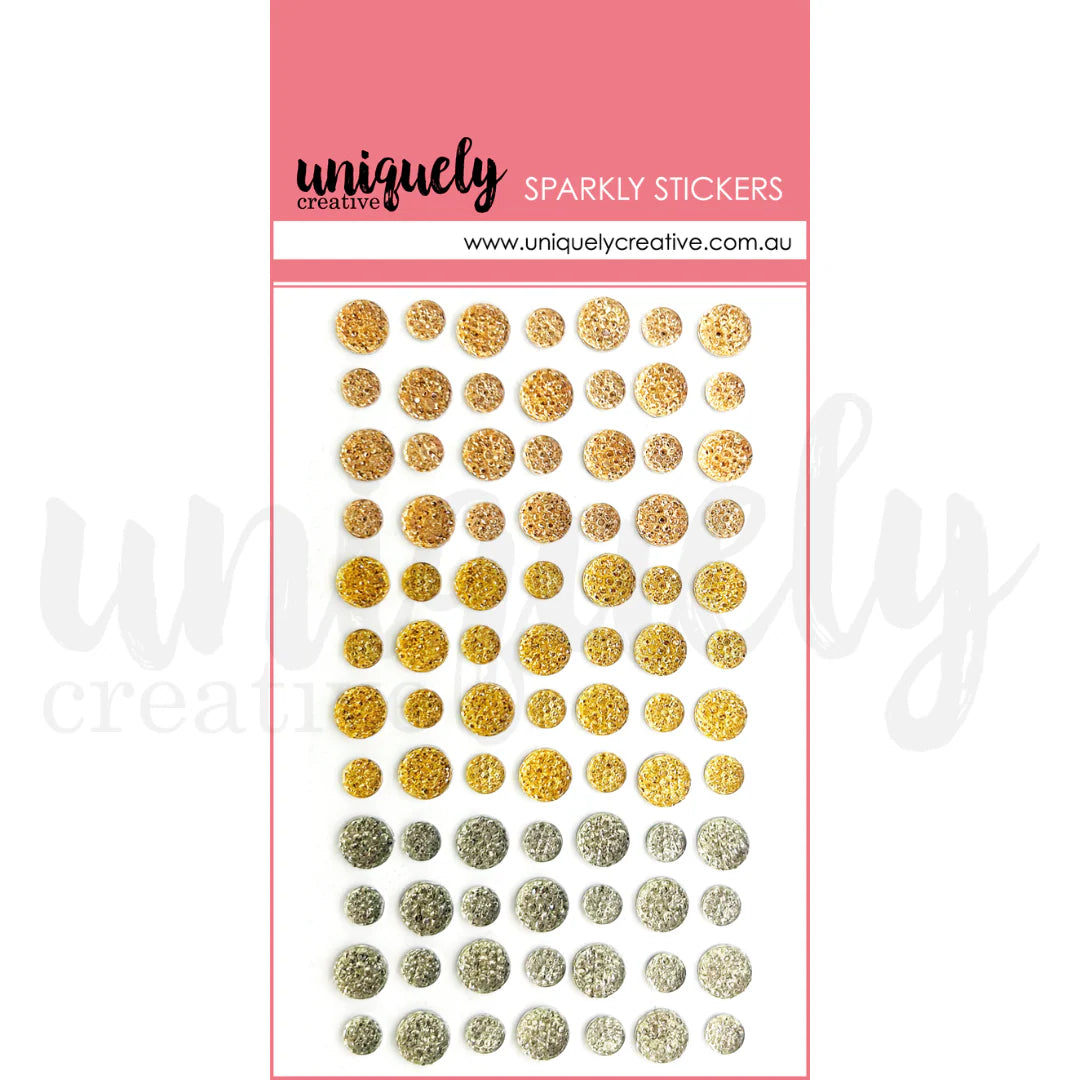 Mixed Metals Sparkly Stickers
