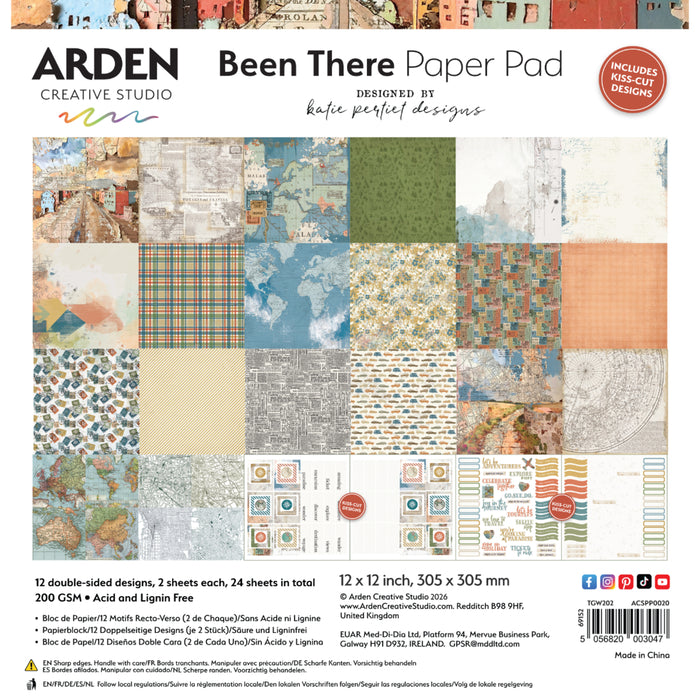 Been There 12x12 Paper Pad
