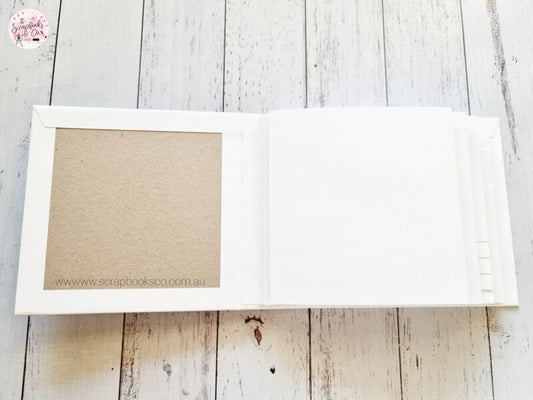 6.5 x 6.5 Blank White Mini Album