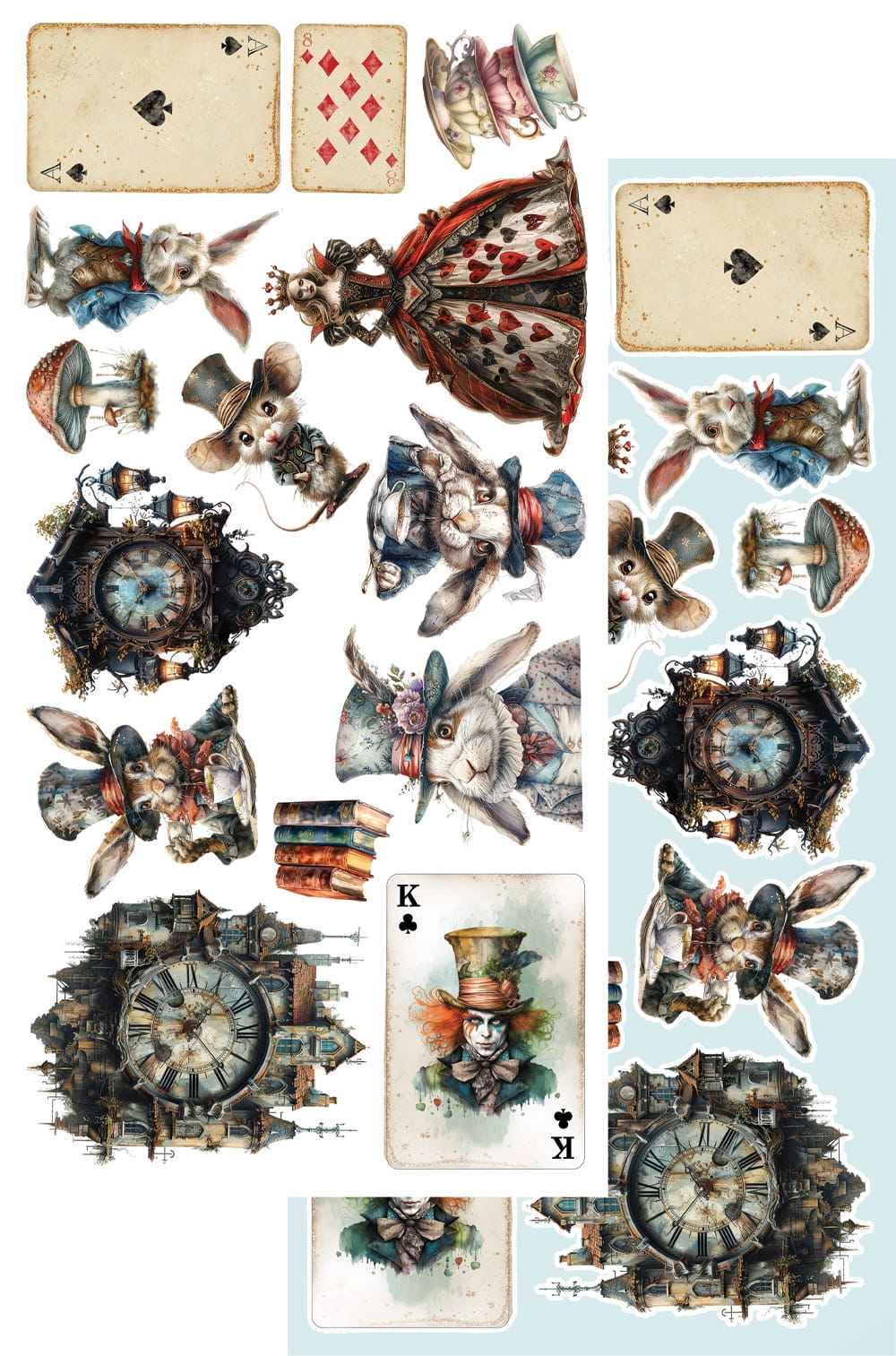 Alice 6x12 Cut-a-part sheets