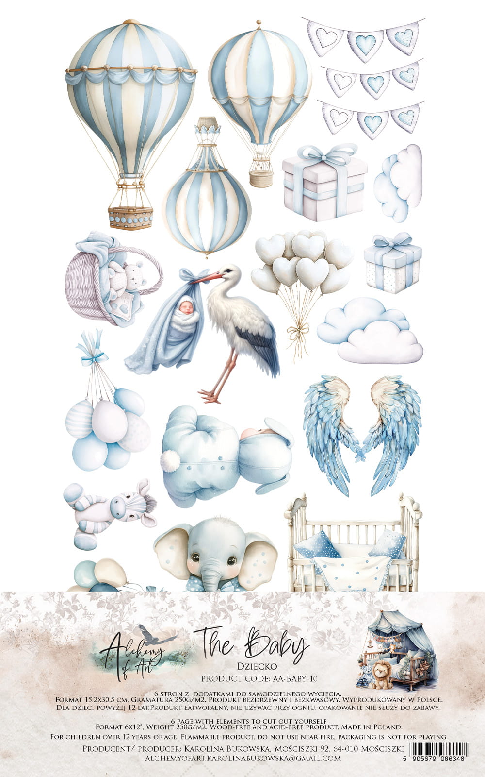 The Baby BOY 6X12 Cut-A-Part Sheets