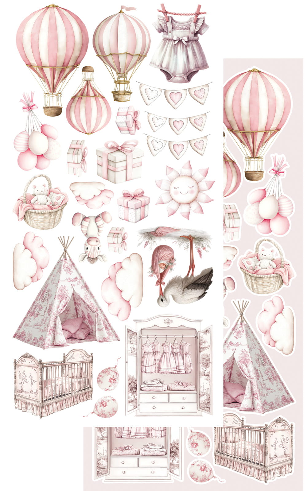 The Baby GIRL 6X12 Cut-A-Part Sheets