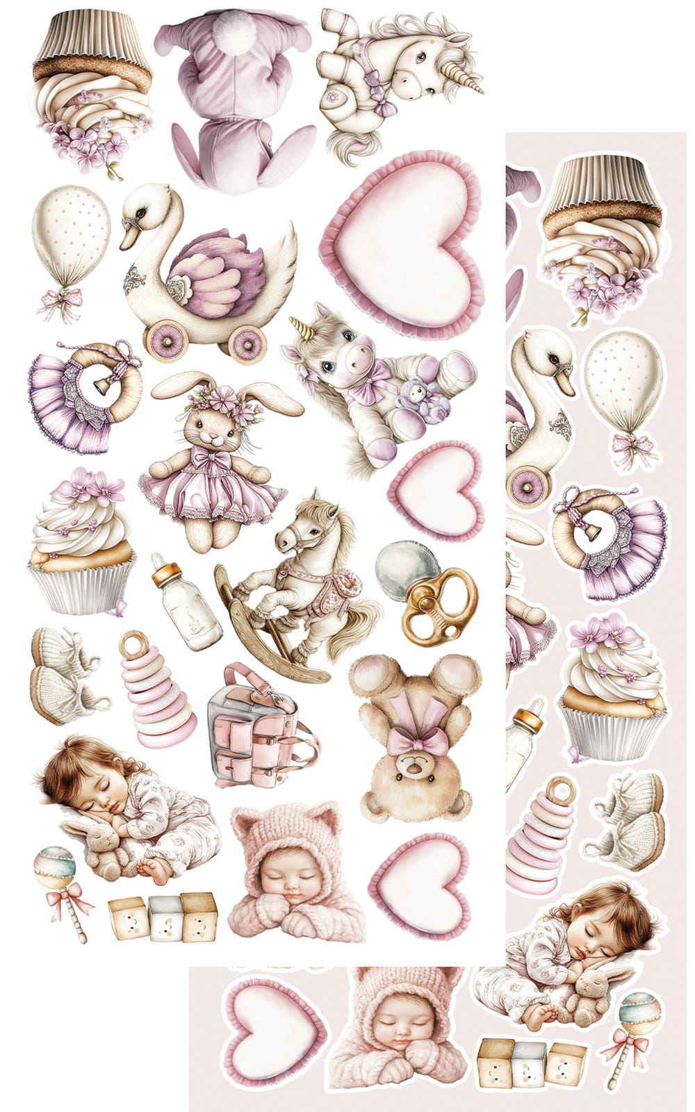 The Baby GIRL 6X12 Cut-A-Part Sheets