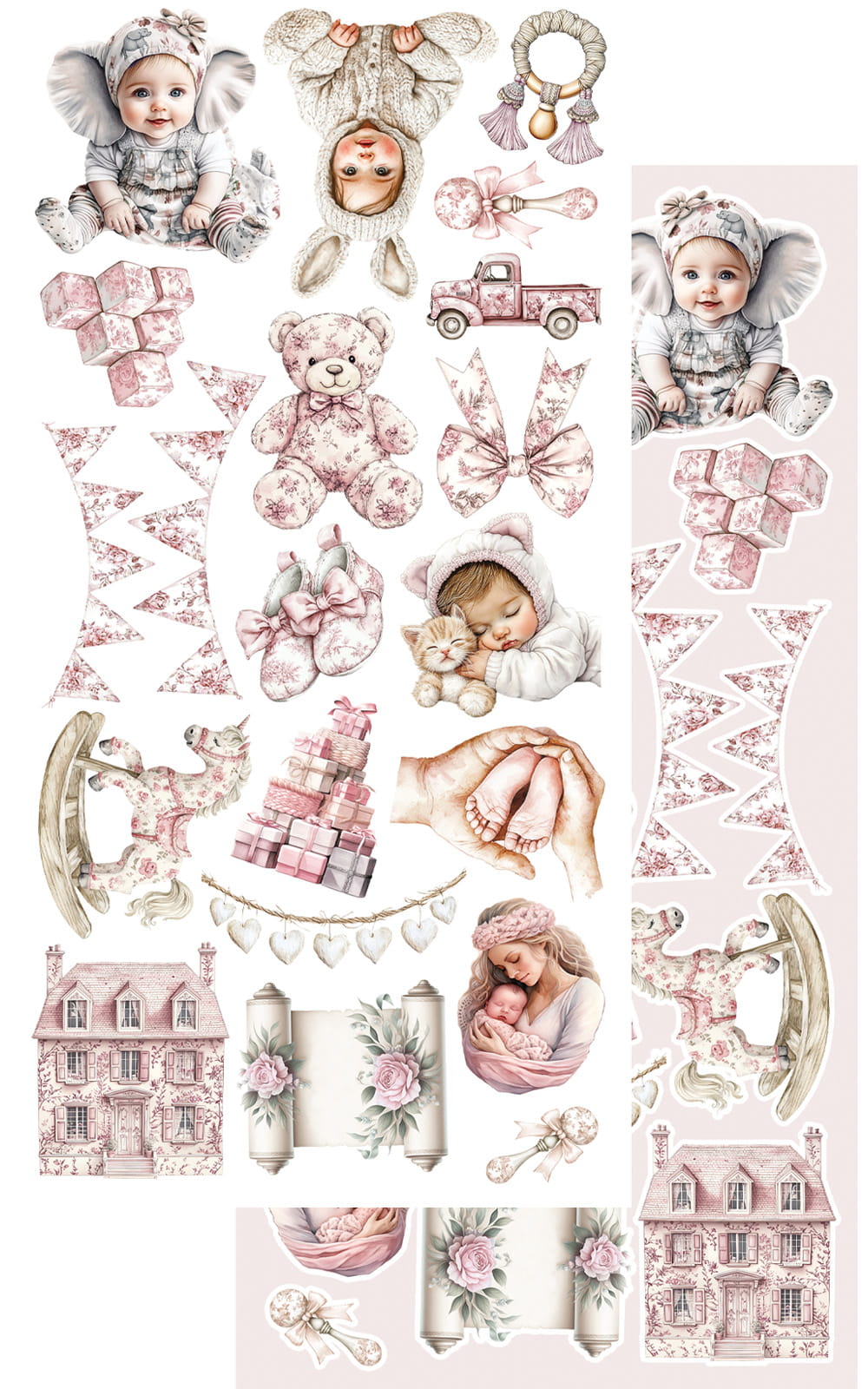 The Baby GIRL 6X12 Cut-A-Part Sheets