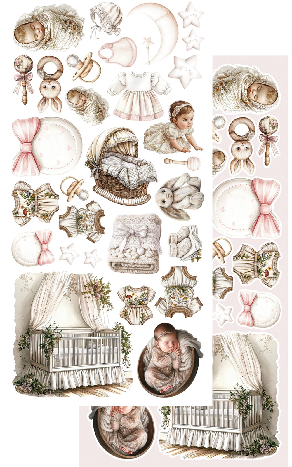 The Baby GIRL 6X12 Cut-A-Part Sheets