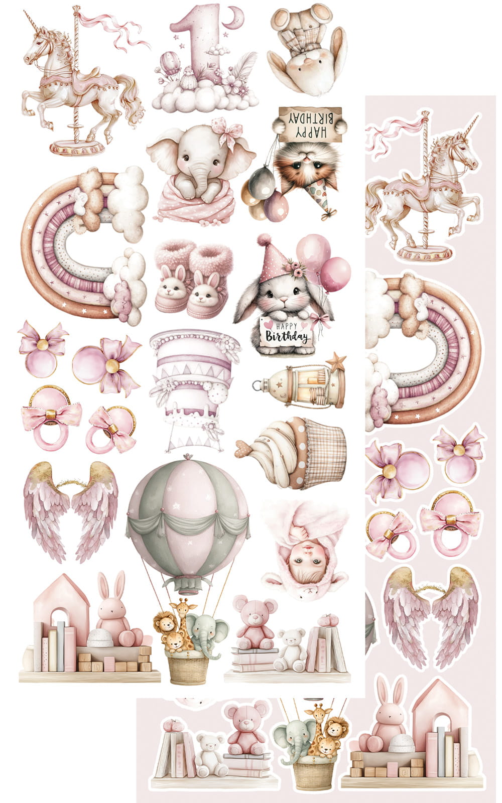 The Baby GIRL 6X12 Cut-A-Part Sheets