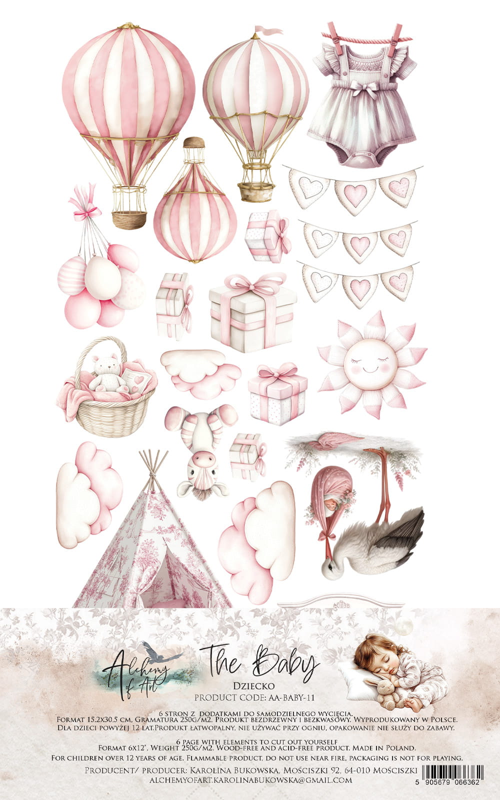 The Baby GIRL 6X12 Cut-A-Part Sheets