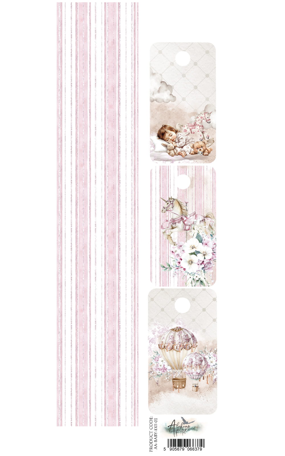 The Baby GIRL Scrapbooking Accessory Set 2x12