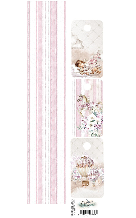 The Baby GIRL Scrapbooking Accessory Set 2x12