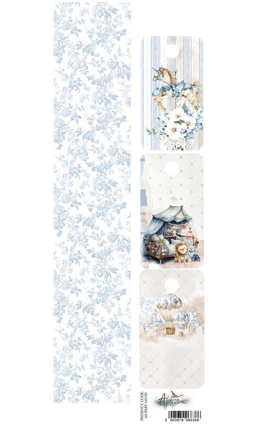 The Baby BOY Scrapbooking Accessory Set 2x12