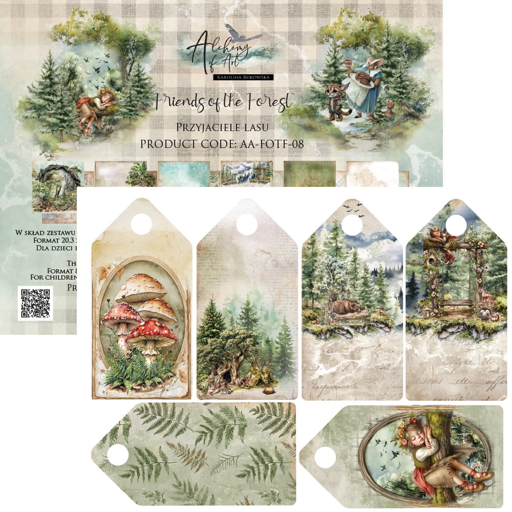 Friends of the Forest 8x8 Scrapbooking Paper Set