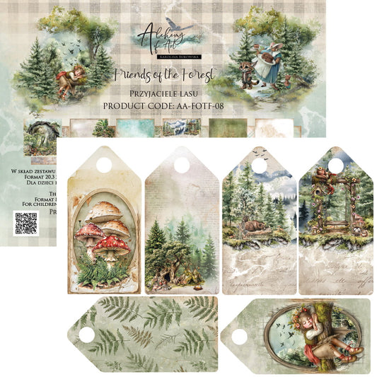Friends of the Forest 8x8 Scrapbooking Paper Set