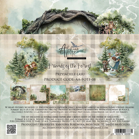 Friends of the Forest 8x8 Scrapbooking Paper Set