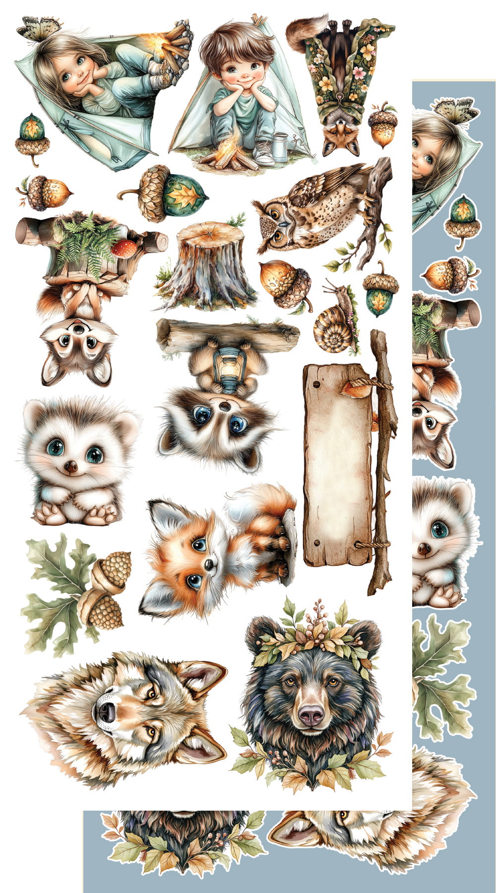 Friends of the Forest 6x12 Cut-A-Part Sheets