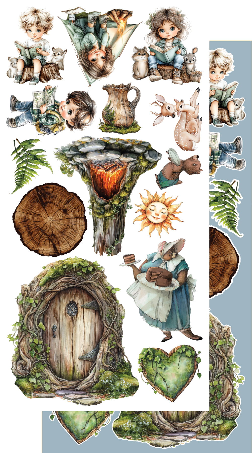 Friends of the Forest 6x12 Cut-A-Part Sheets