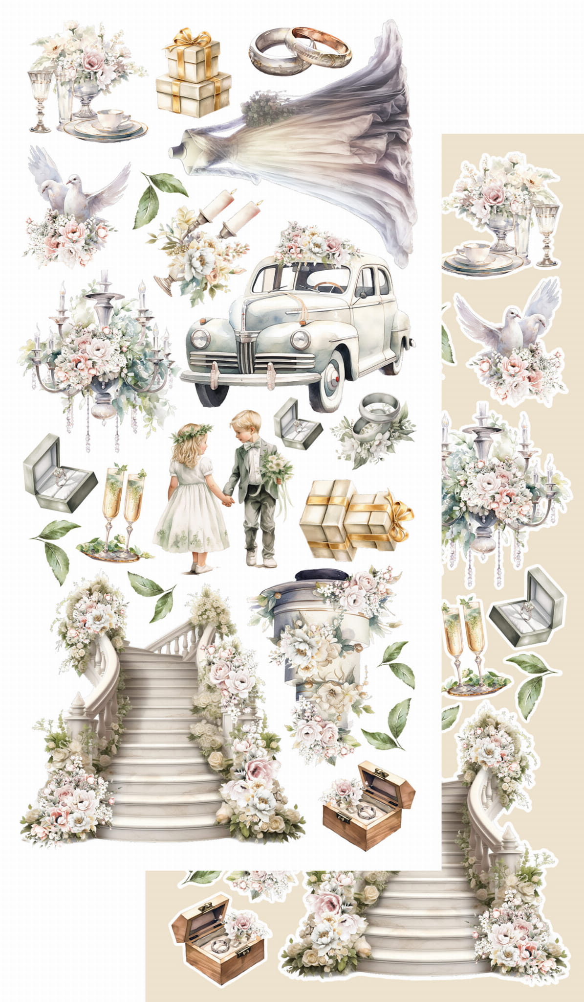 Heartbeat - Wedding 6x12 Cut-A-Part Sheets