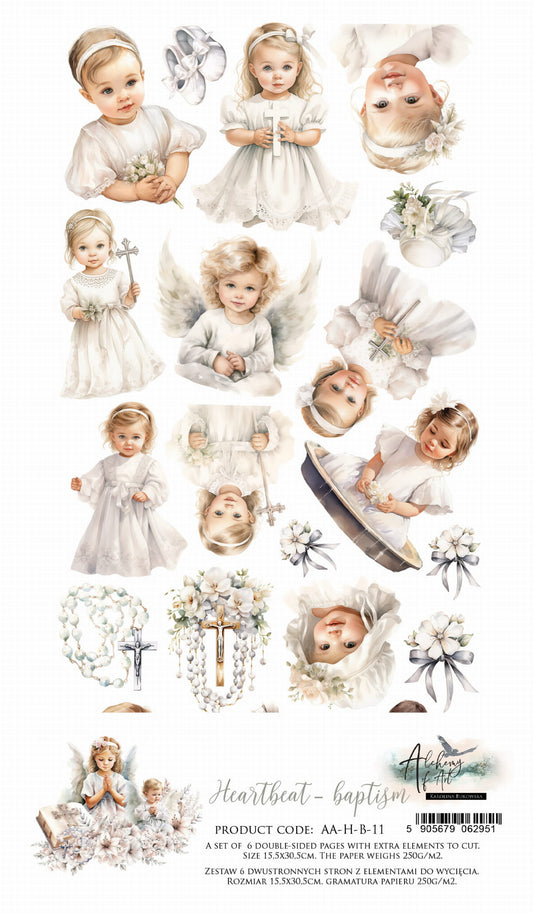 Heartbeat - Christening 6x12 Cut-A-Part Sheets