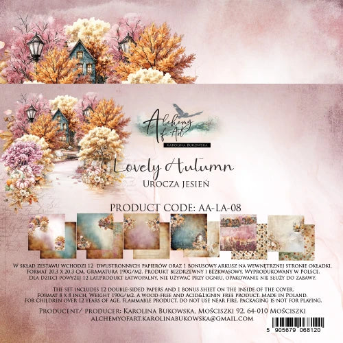 Lovely Autumn 8X8'' Scrapbooking Paper Set