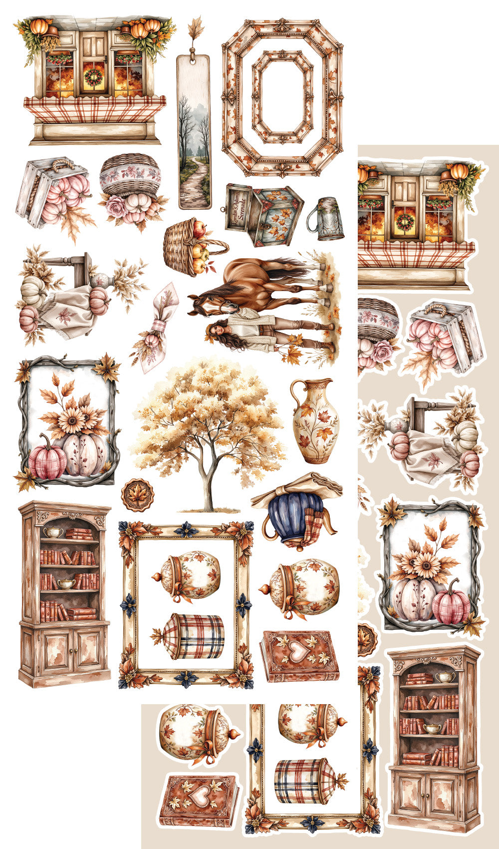 Lovely Autumn 6X12'' Scrapbooking Add-on Set (1)