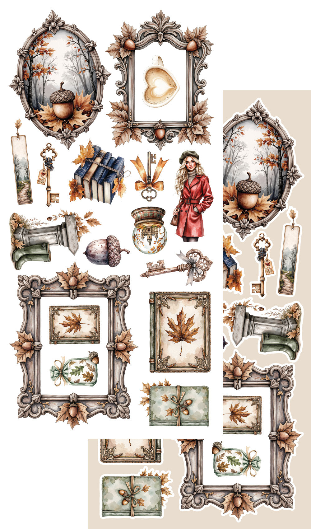 Lovely Autumn 6X12'' Scrapbooking Add-on Set (1)