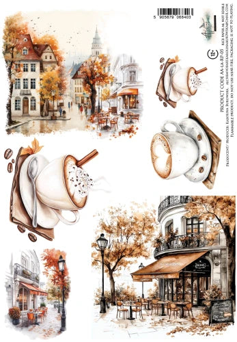 Lovely Autumn A4 RICE PAPER 05