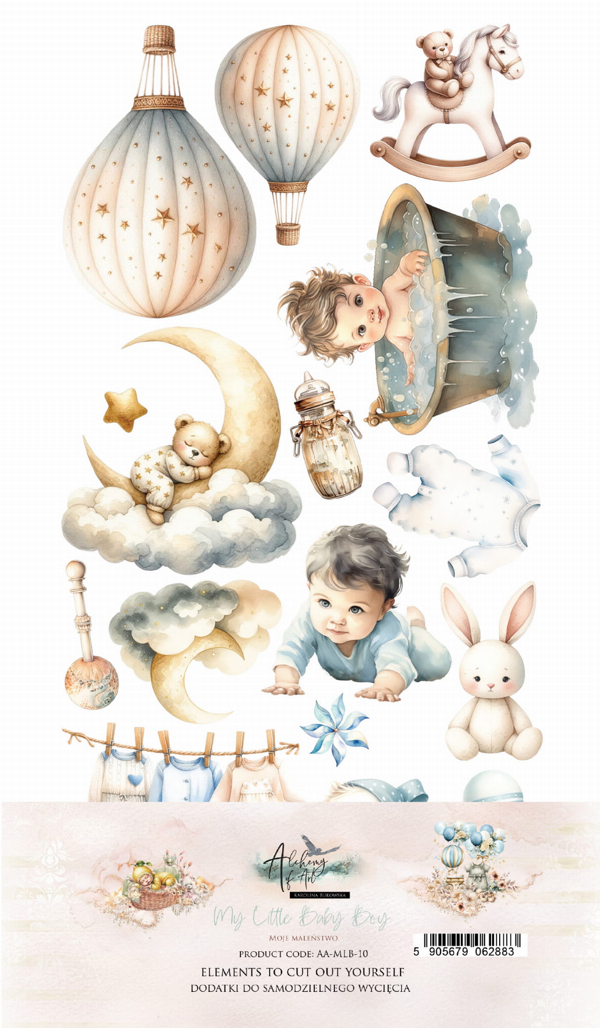 My Little Baby Boy 6x12 Cut-A-Part Sheets