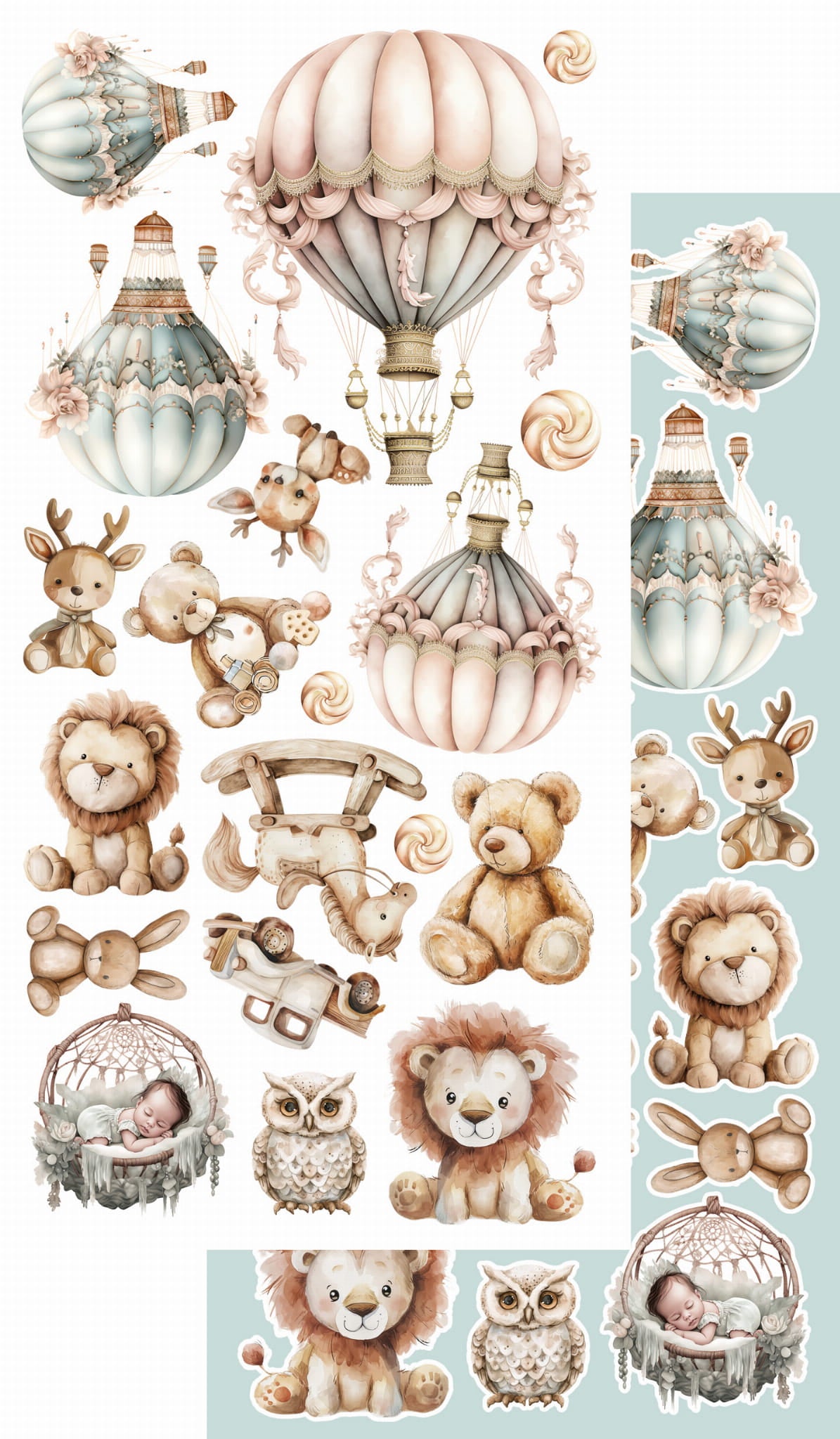 My Little Baby Boy 6x12 Cut-A-Part Sheets