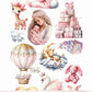 My Little Baby GIRL 6x12 Cut-A-Part sheets
