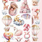 My Little Baby GIRL 6x12 Cut-A-Part sheets
