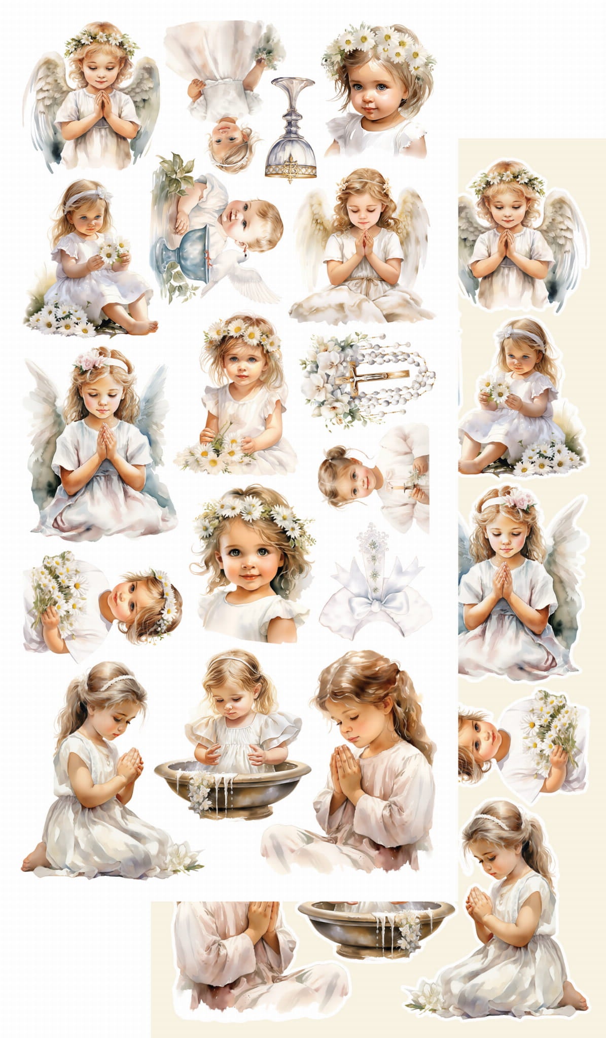 Heartbeat - Christening 6x12 Cut-A-Part Sheets
