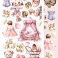 My Little Baby GIRL 6x12 Cut-A-Part sheets