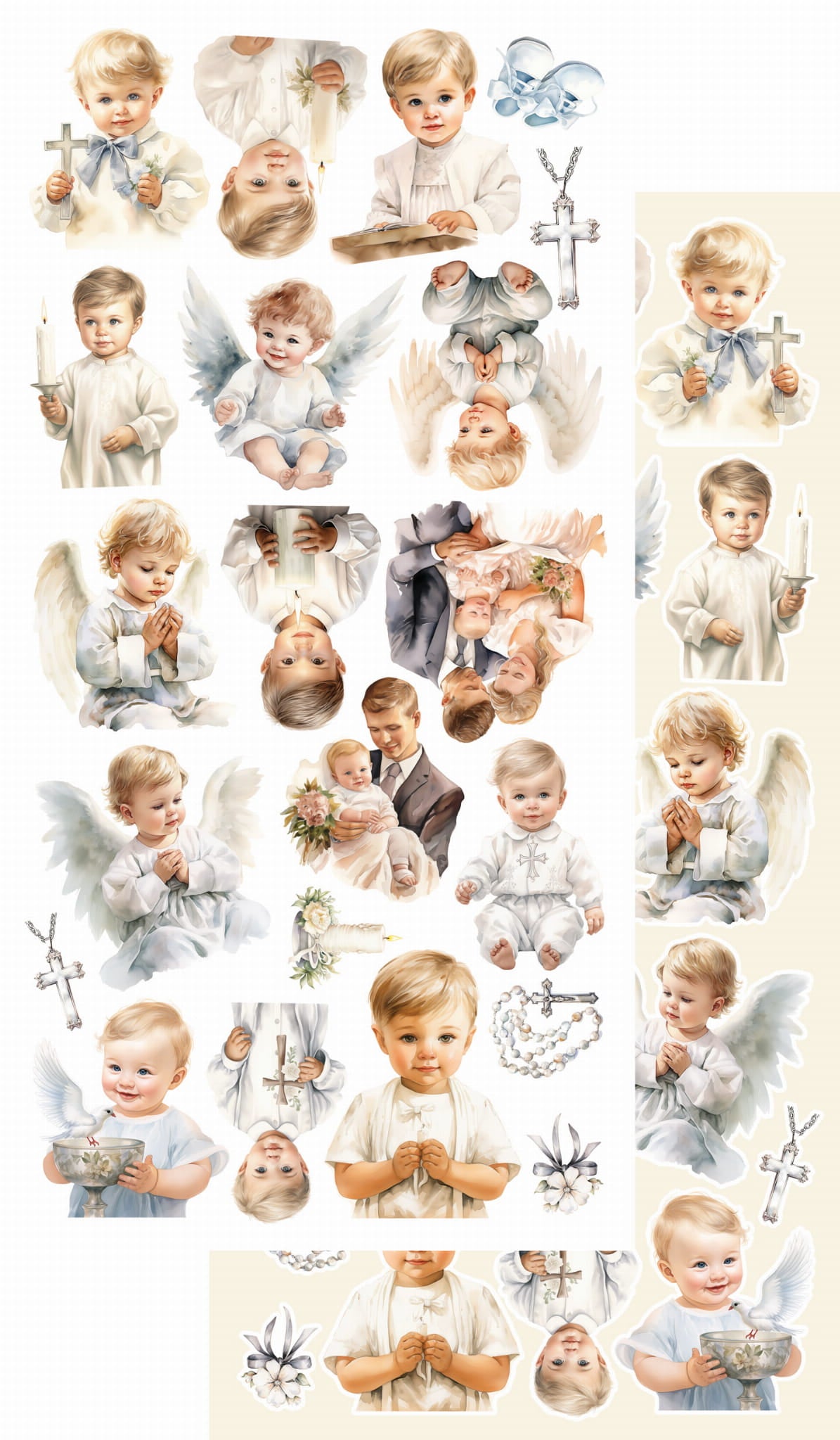 Heartbeat - Christening 6x12 Cut-A-Part Sheets