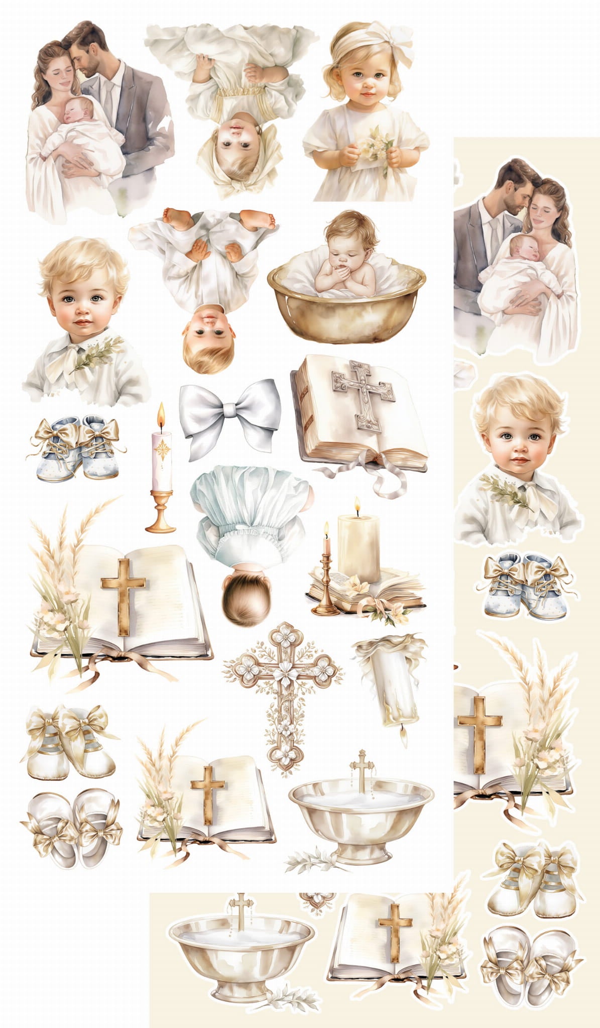 Heartbeat - Christening 6x12 Cut-A-Part Sheets