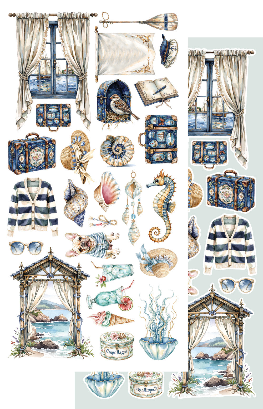 Ocean blue 6x12-' Accessory Set