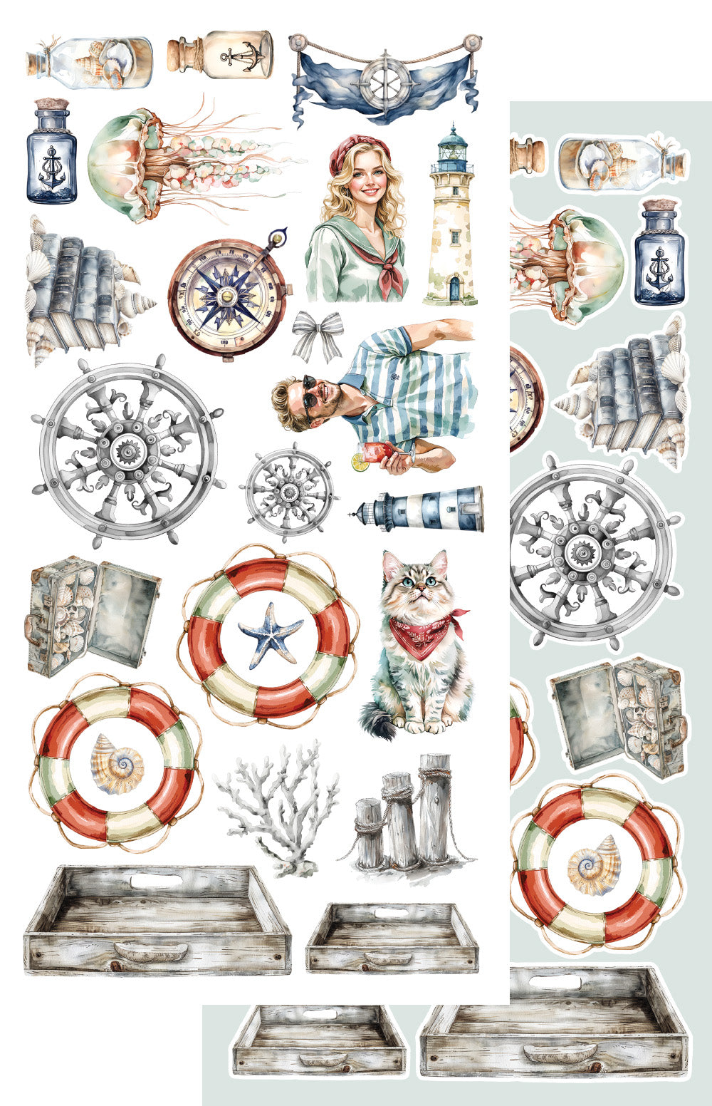 Ocean blue 6x12-' Accessory Set