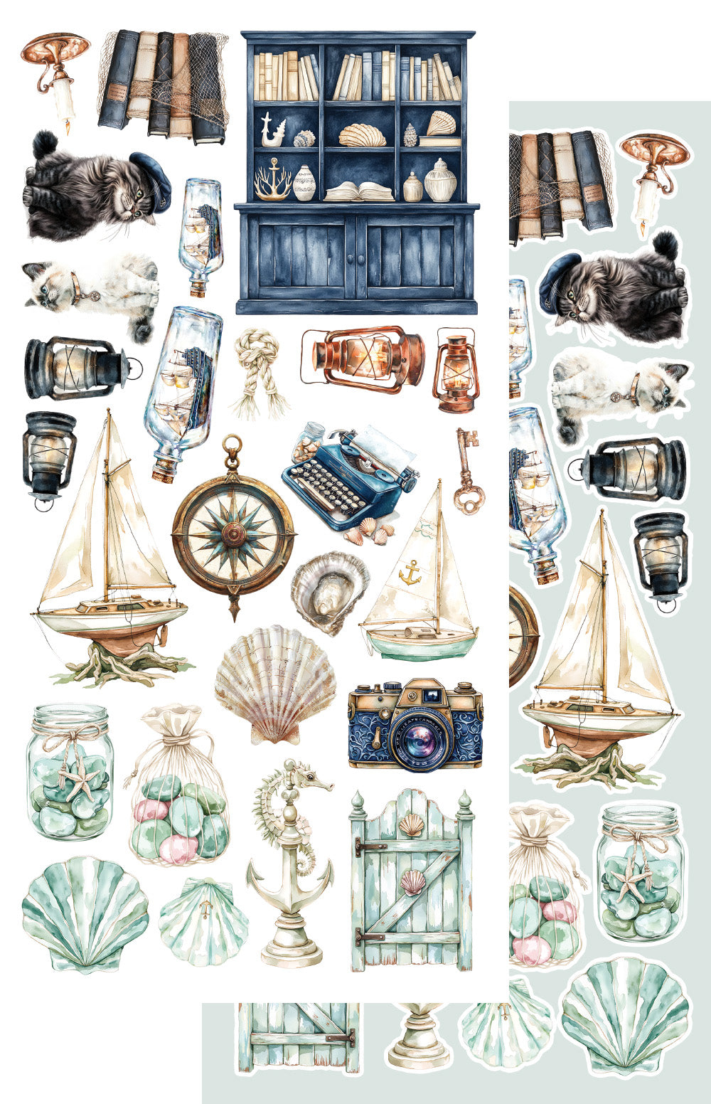 Ocean blue 6x12-' Accessory Set