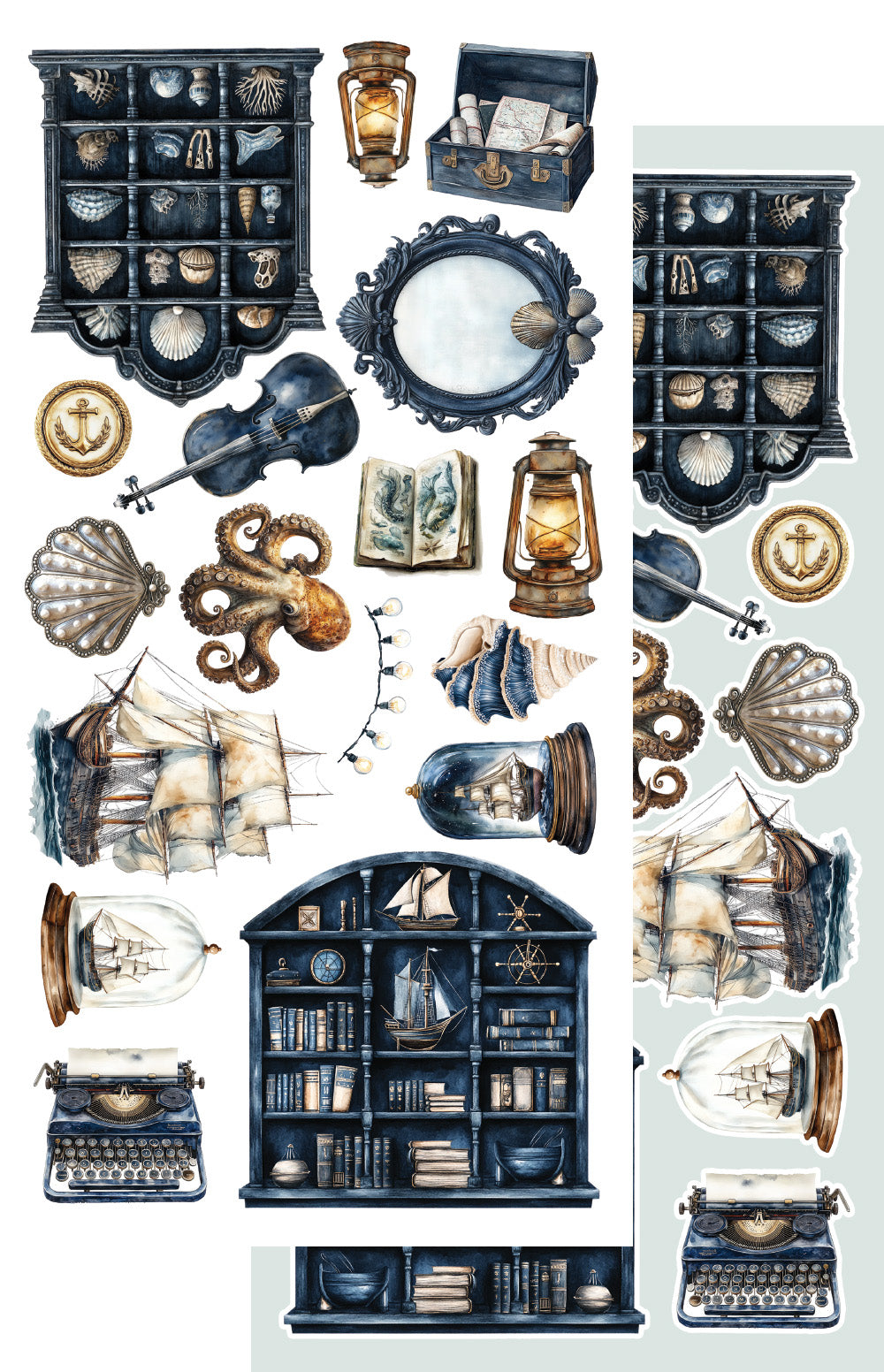 Ocean blue 6x12-' Accessory Set